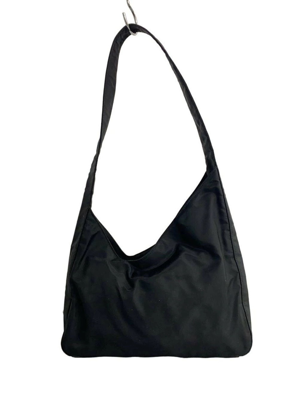 Prada Tessuto hobo bag black single shoulder strap